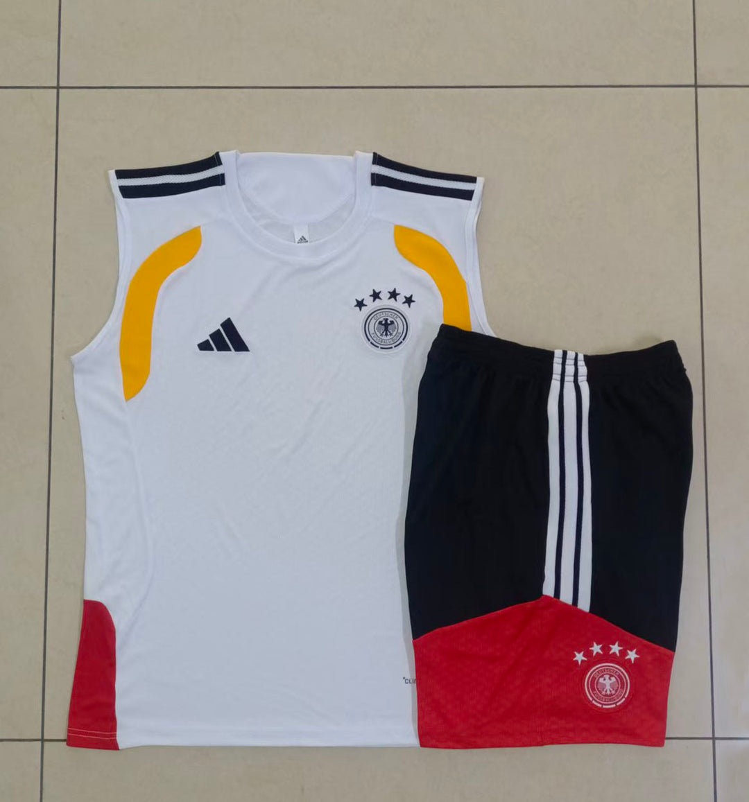 Kit Regata Alemanha 26/27 - Branco/Vermelho/Preto