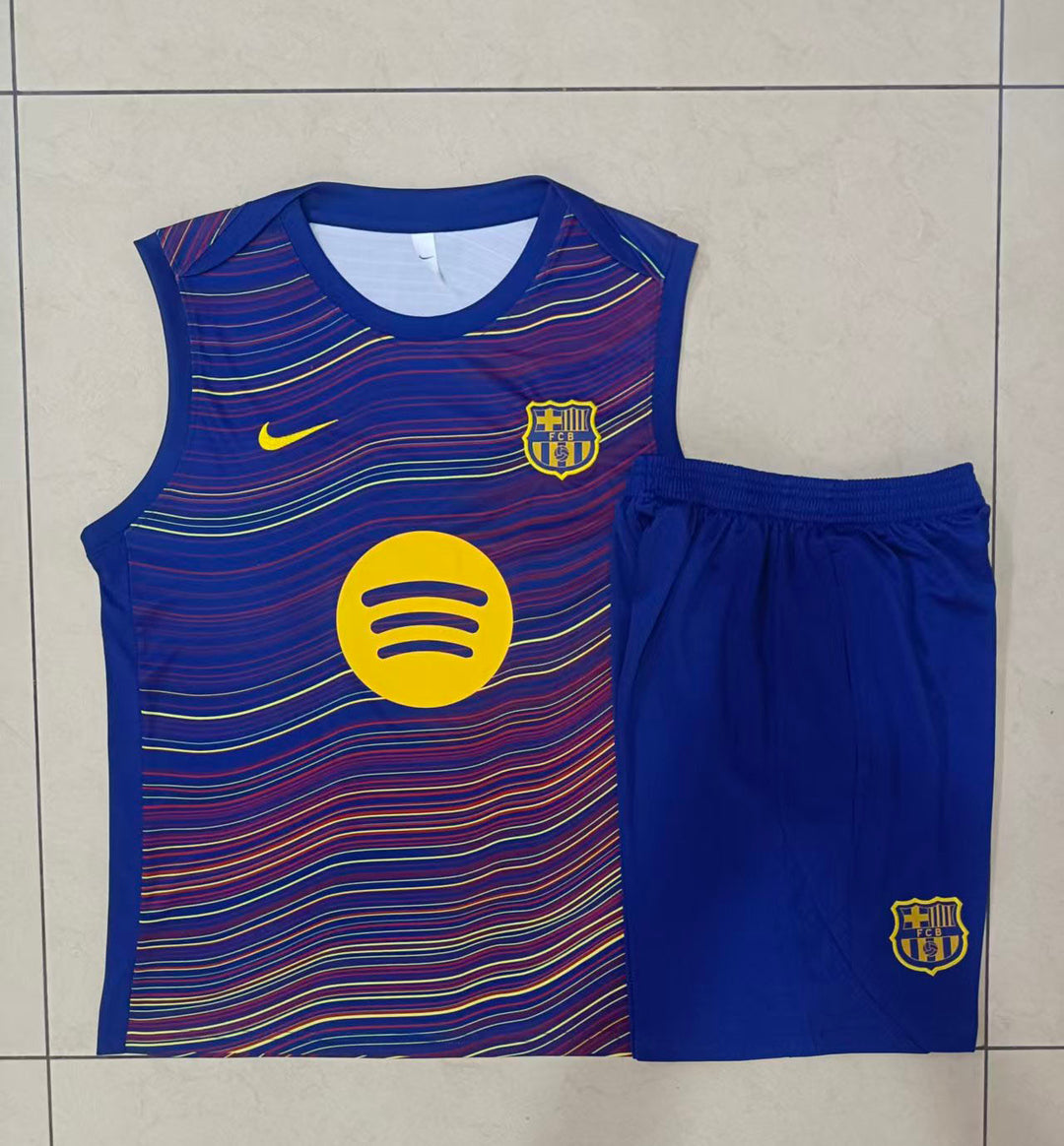 Kit Regata Barcelona 25/26 - Azul Royal/Vermelho/Amarelo