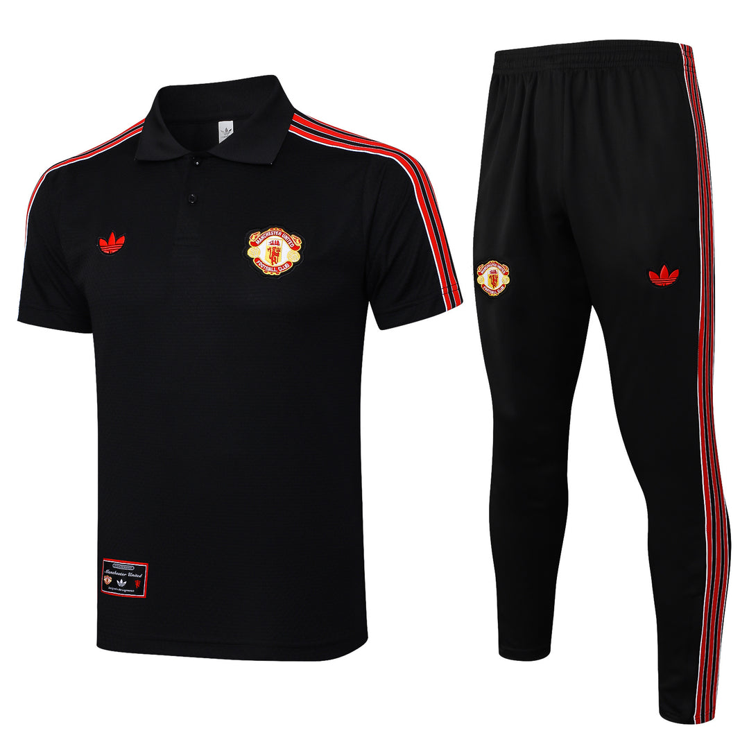 Kit Polo Manchester United 25/26 - Preto
