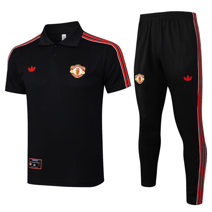 Kit Polo Manchester United 25/26 - Preto