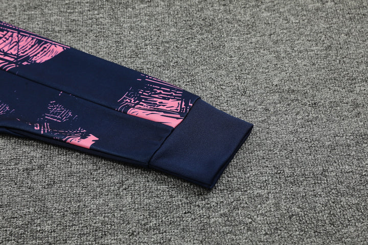 Blusão PSG 2024/25 Azul Marinho/Rosa - Capuz