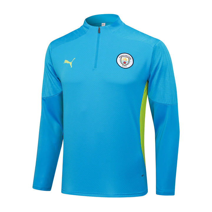 Blusão Manchester City 2025/26 - Azul Claro/Verde Limão
