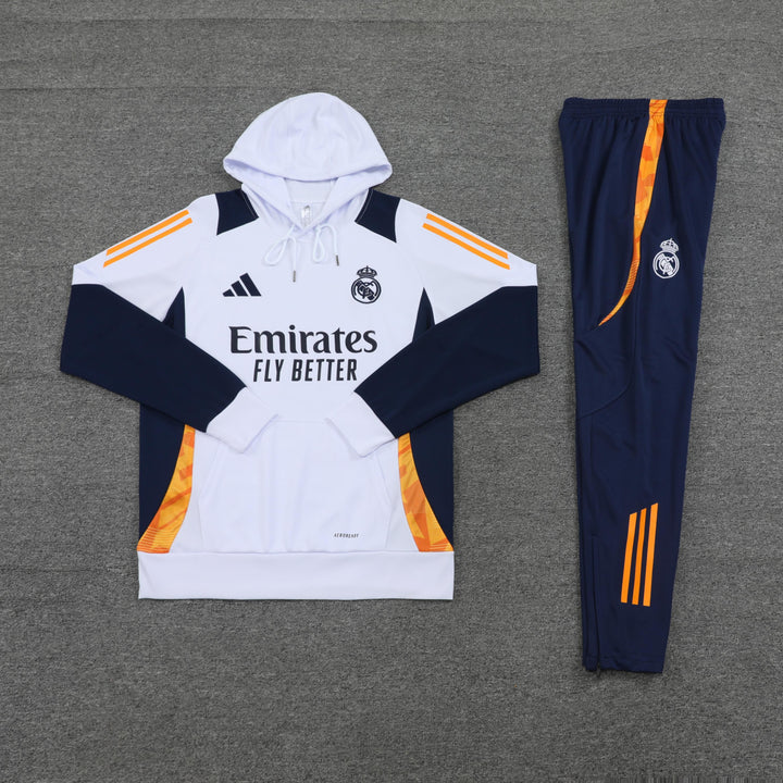 Conjunto Real Madrid 2024/25 Branco - Capuz