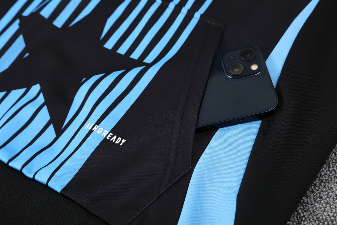 Conjunto Argentina 2025/26 Preto - Capuz