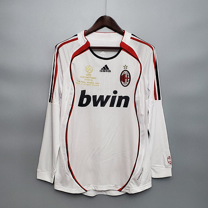 Camisa Retrõ Milan 2006/07 Manga longa - Branca