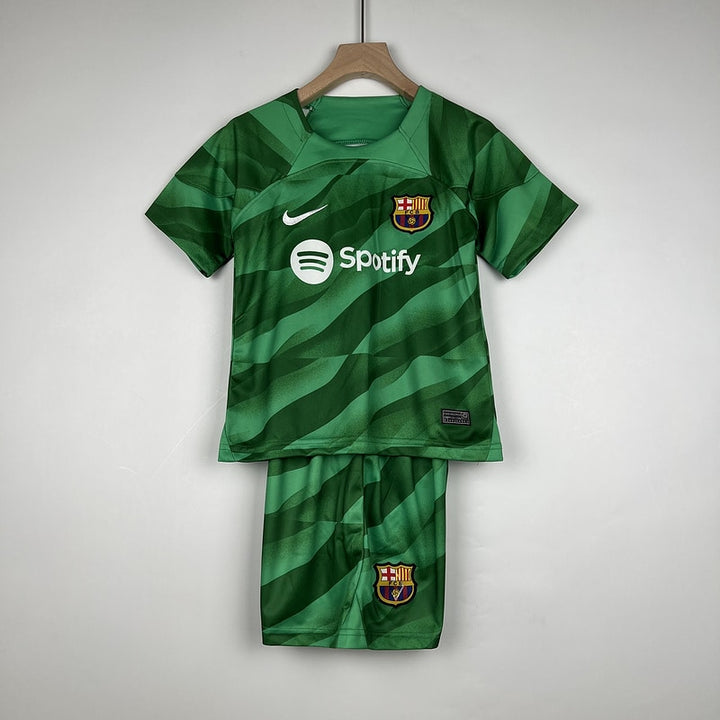 Conjunto Infantil Barcelona 2023/24 Goleiro II