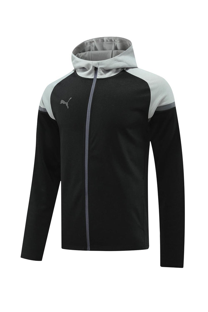Jaqueta Puma Tech Fleece - Preto/Cinza
