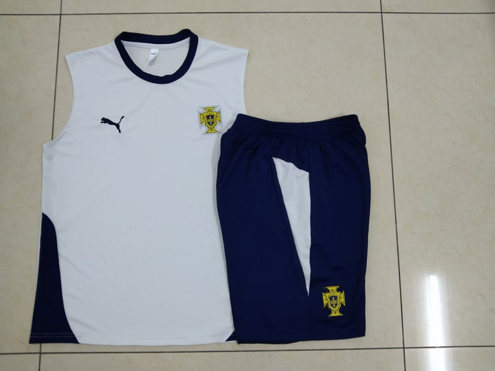 Kit Regata Portugal 24/25 - Off White/Azul Marinho