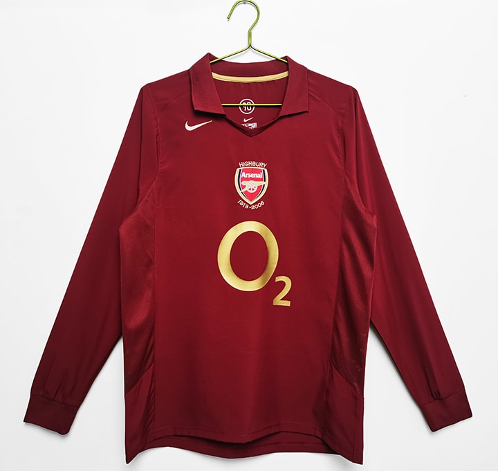 Camisa Retrô Arsenal 2005/06 Manga longa