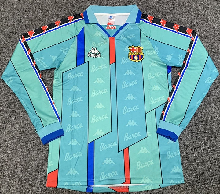 Camisa Retrô Barcelona 1995∕97 Manga longa