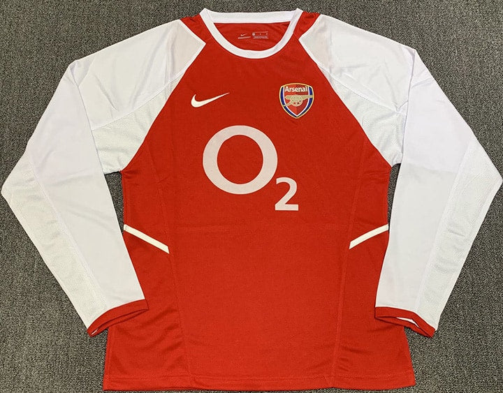 Camisa Retrô Arsenal 2002/03 Manga longa