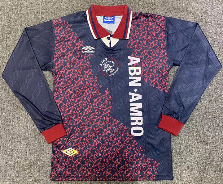 Camisa Retrô Ajax 1995∕96 Manga longa