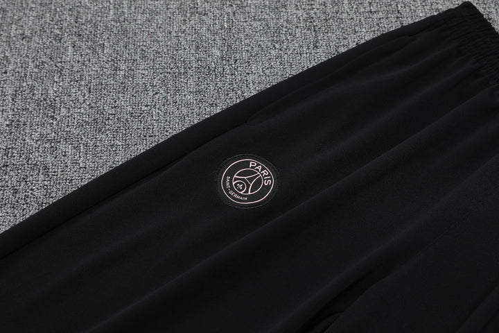 Conjunto PSG 2024/25 Preto/Rosa - Capuz