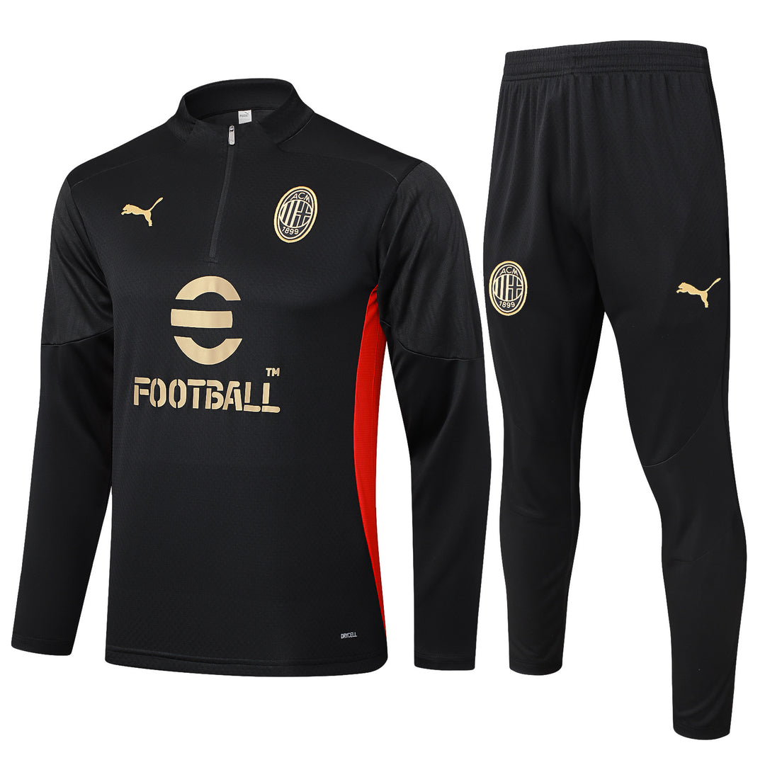 Conjunto Treino AC Milan 24/25 - Preto