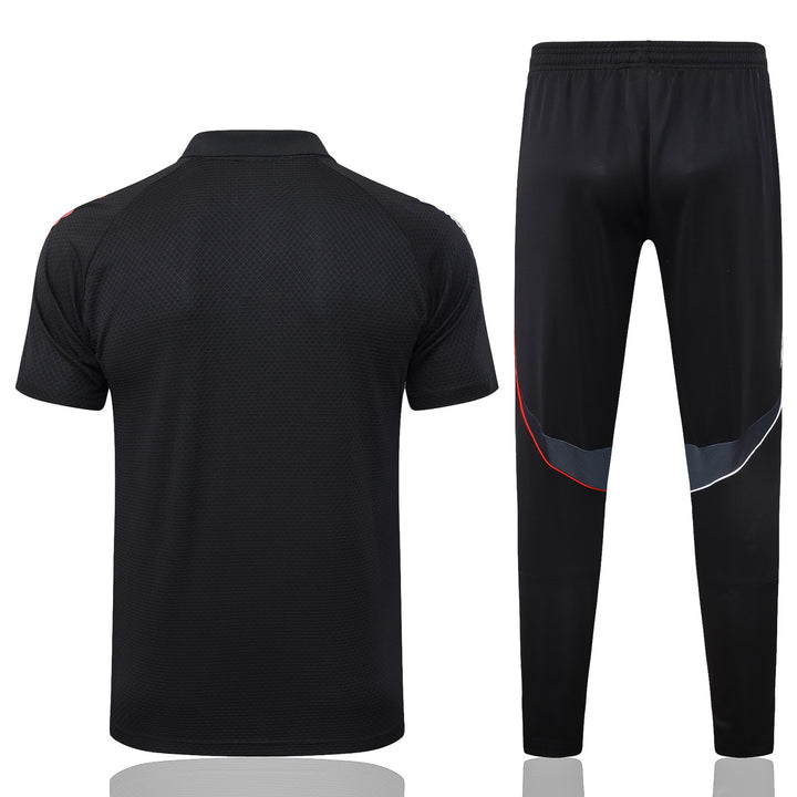 Kit Polo Ajax 25/26 - Preto/Branco/Vermelho