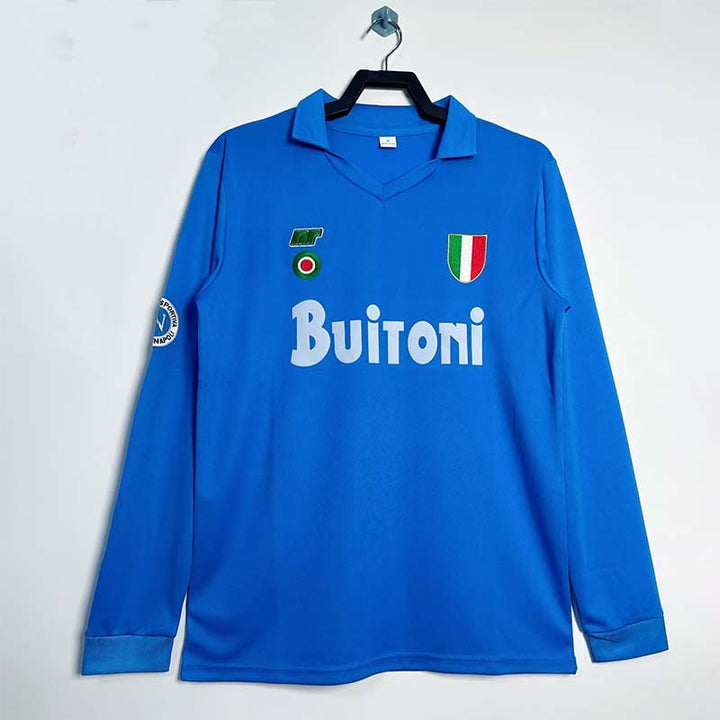 Camisa Retrô Napoli 1987 Home Manga Longa – Belt Sports