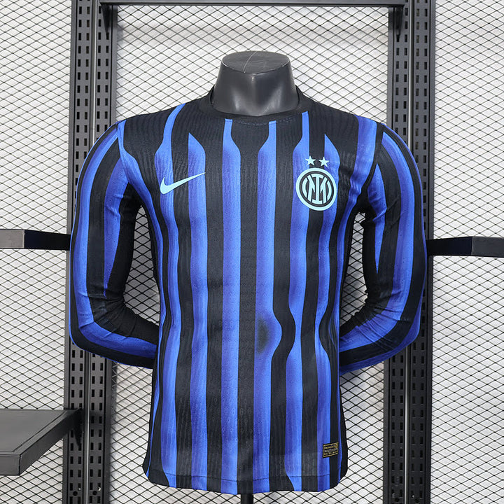 Camisa Inter de Milão 25/26 Home Versão Jogador - Manga Longa