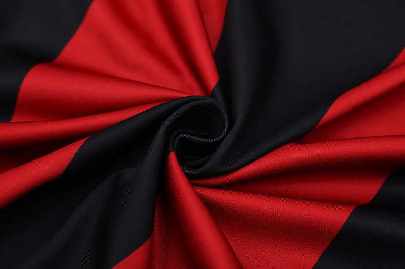 Kit Regata Adidas - Listrado Preto/Vermelho