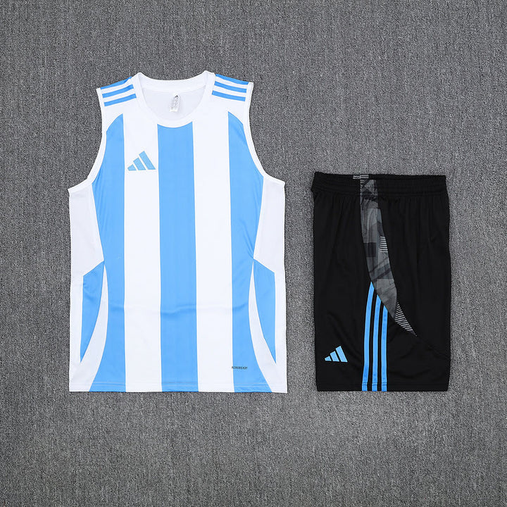 Kit Regata Adidas - Listrado Azul/Branco