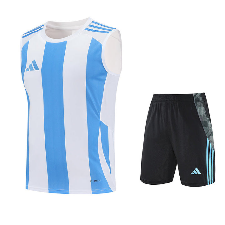 Kit Regata Adidas - Listrado Azul/Branco