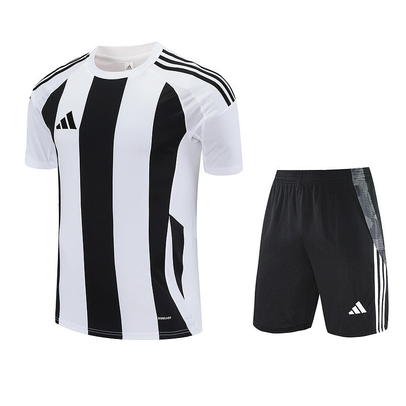 Kit Adidas - Listrado Preto/Branco