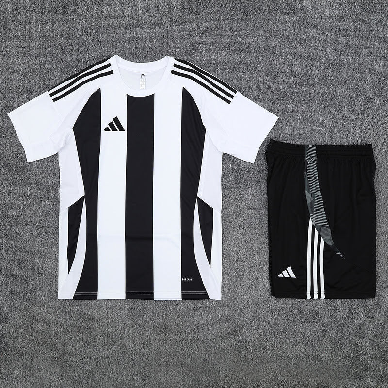 Kit Adidas - Listrado Preto/Branco