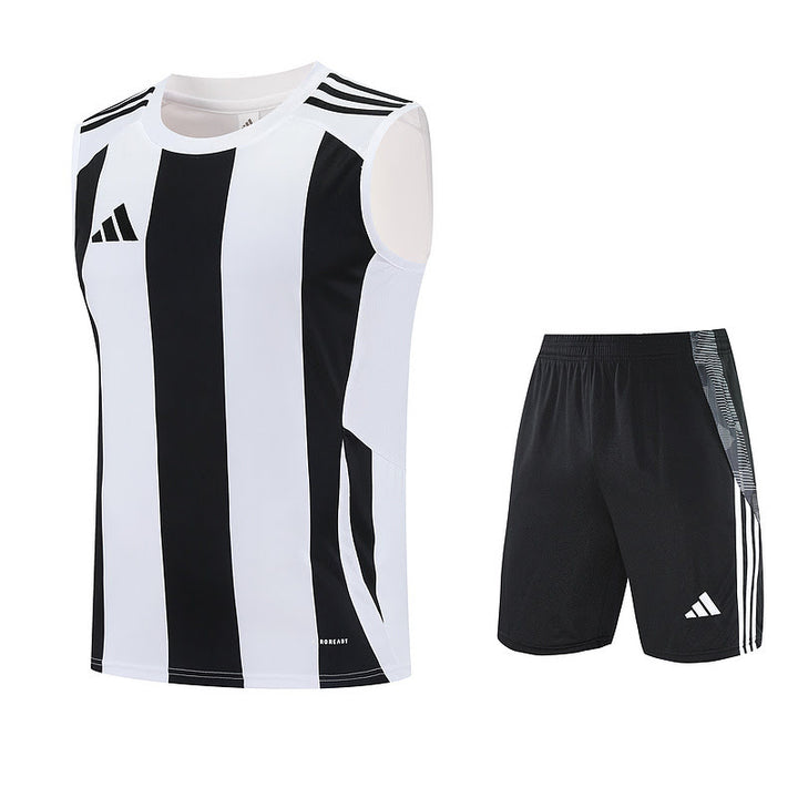 Kit Regata Adidas - Listrado Preto/Branco