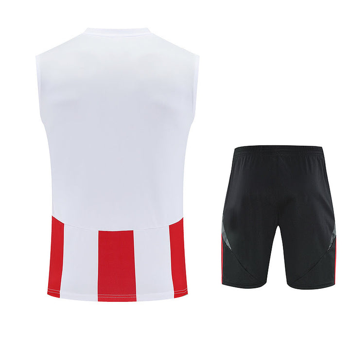Kit Regata Adidas - Listrado Vermelho/Branco
