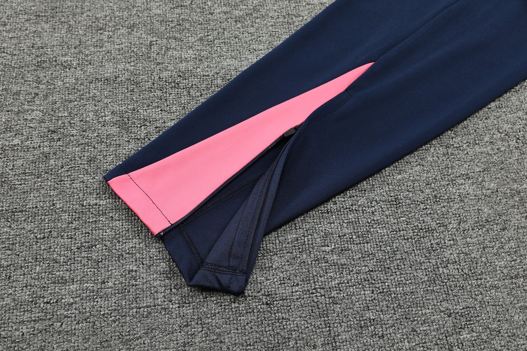 Conjunto PSG 2024/25 Azul Marinho/Rosa - Capuz
