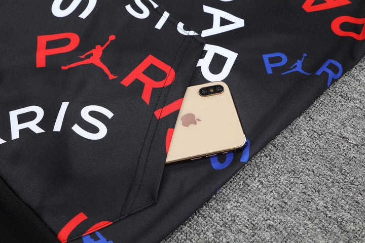 Conjunto PSG Preto - Capuz