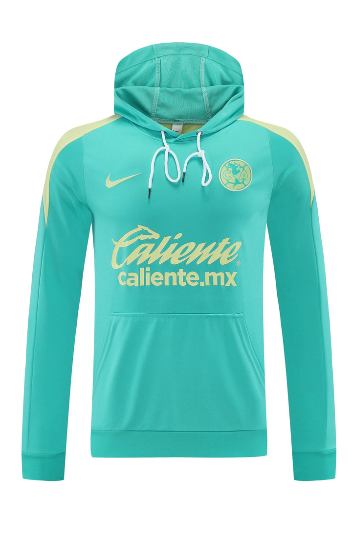 Blusão Club América 2025/26 Azul Turquesa - Capuz