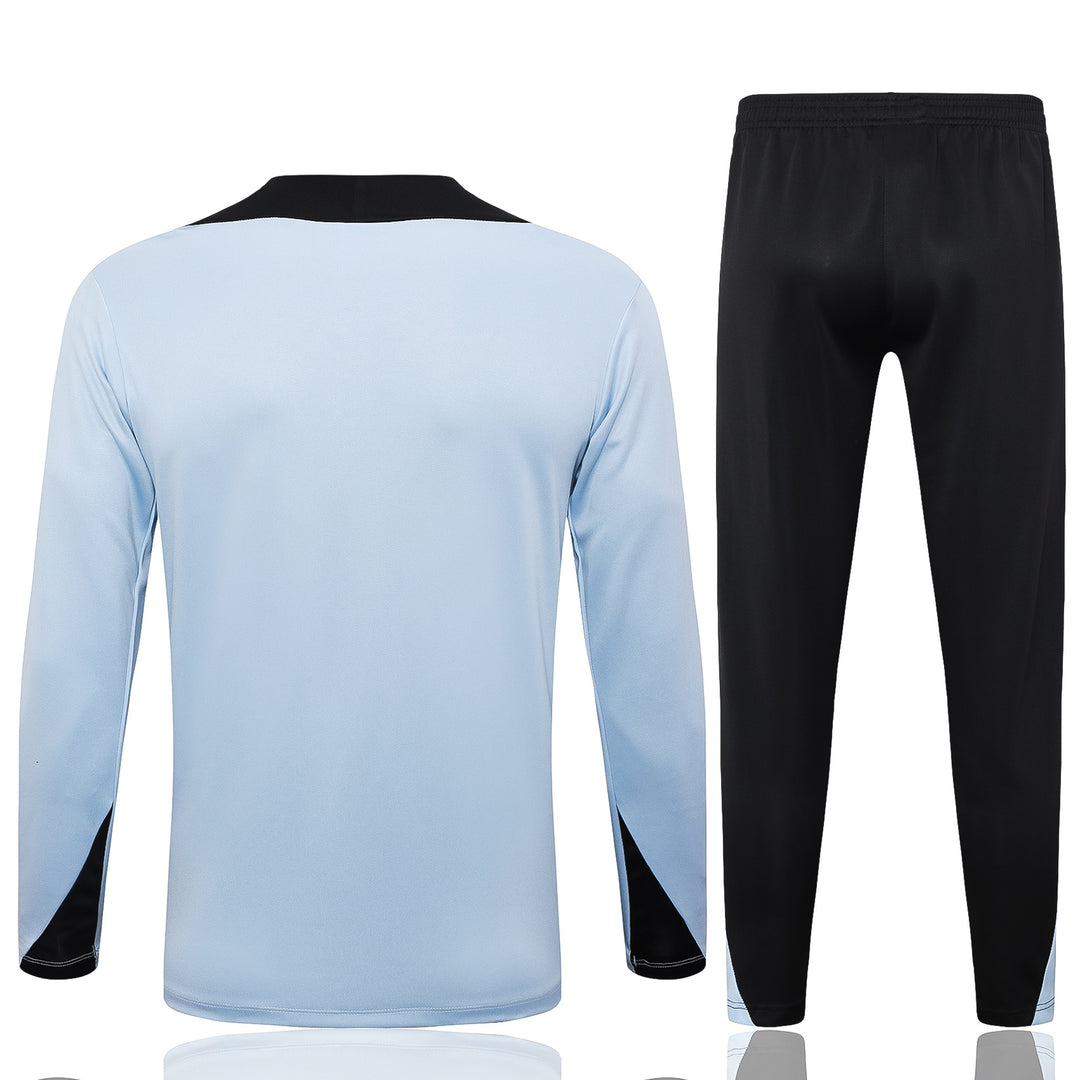 Conjunto Treino Barcelona 24/25 - Azul Claro/Preto