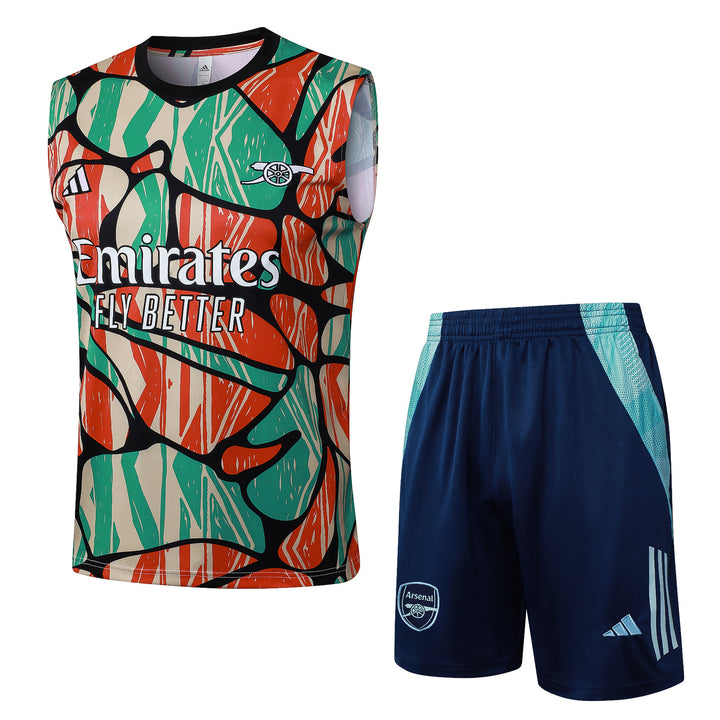 Kit Regata Arsenal 24/25 - Bege/Verde/Vermelho