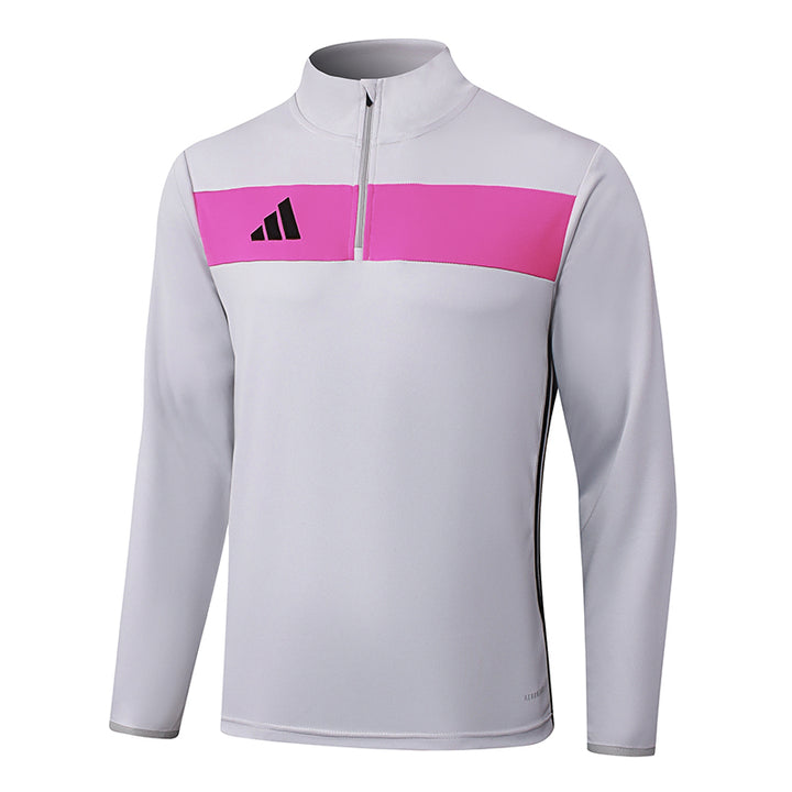 Blusão Treino Adidas - Cinza/Rosa