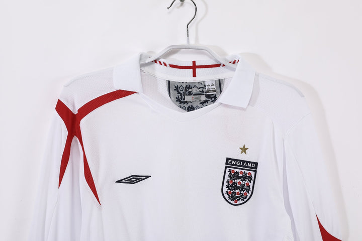 Camisa Retrô Engalnd 2006 Home Manga Longa – Belt Sports