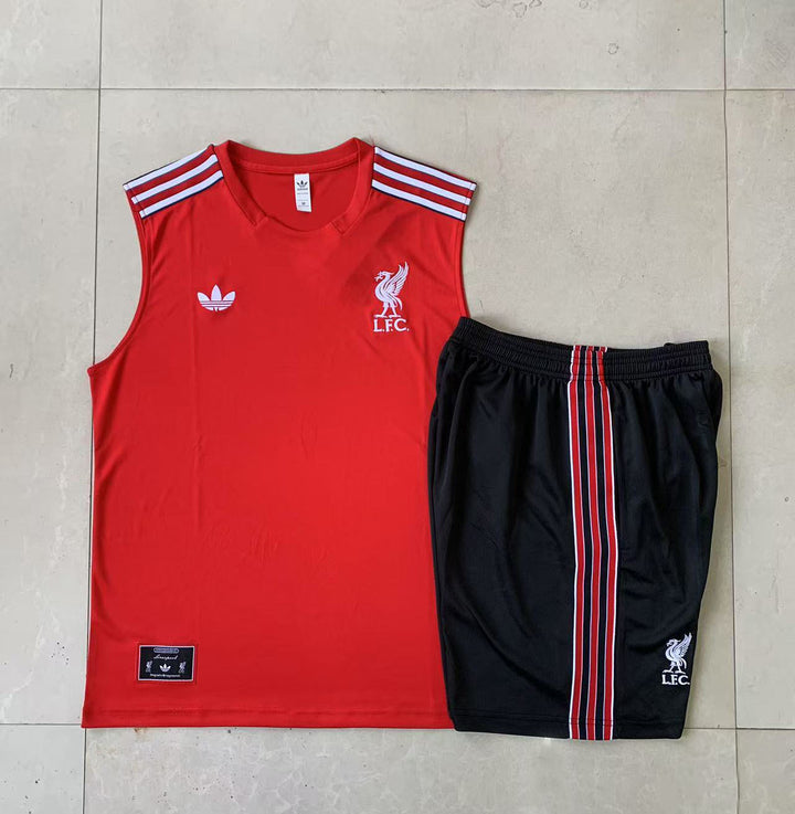 Kit Regata Liverpool 25/26 - Vermelho/Preto/Branco