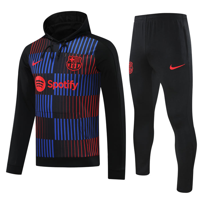 Conjunto Barcelona 2024/25 Preto - Capuz