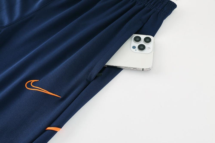 Calça Treino Nike - Azul Escuro/Laranja