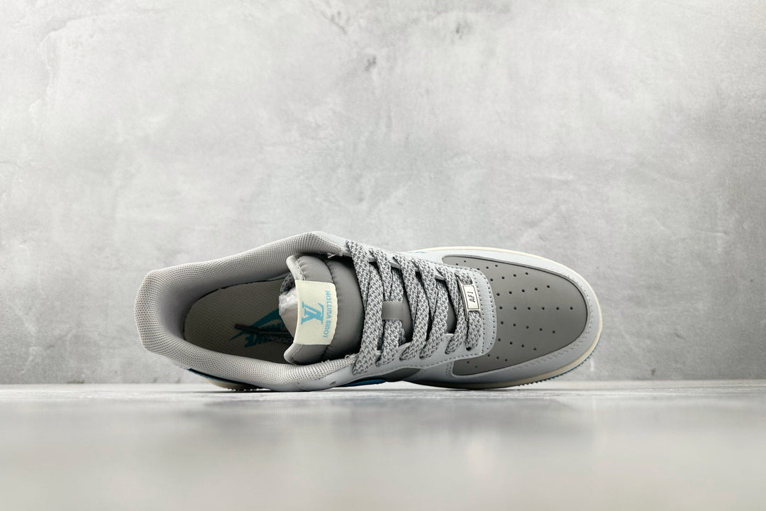 Nike Air Force 1 Louis Vuitton – Azul Claro/Cinza