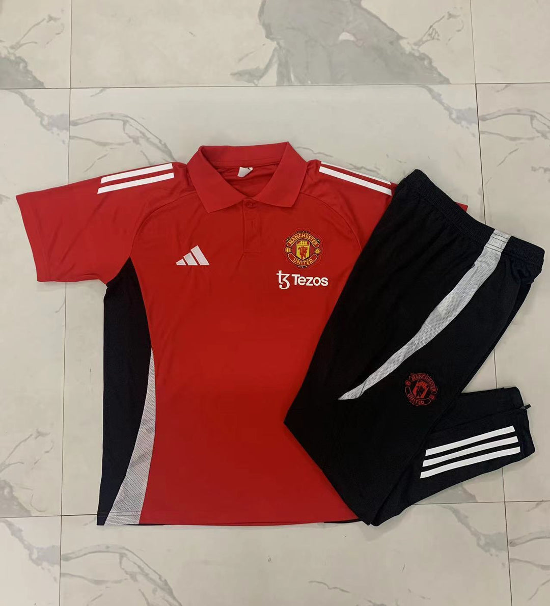 Kit Polo Manchester United 24/25 - Vermelho