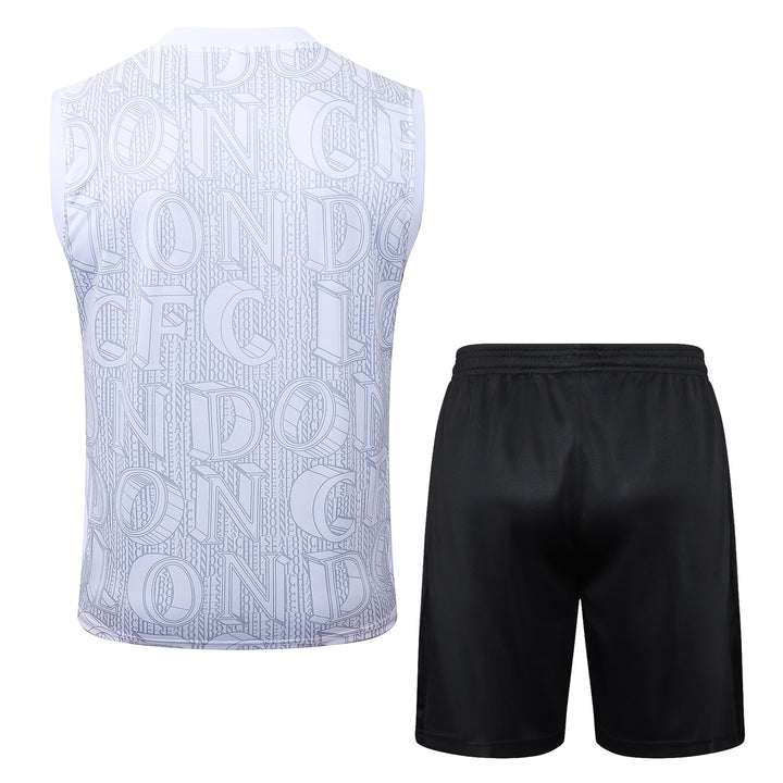 Kit Regata Chelsea 25/26 - Branco/Cinza Claro/Preto