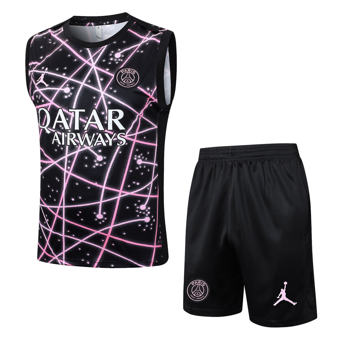 Kit Regata PSG 25/26 - Preto/Rosa Neon