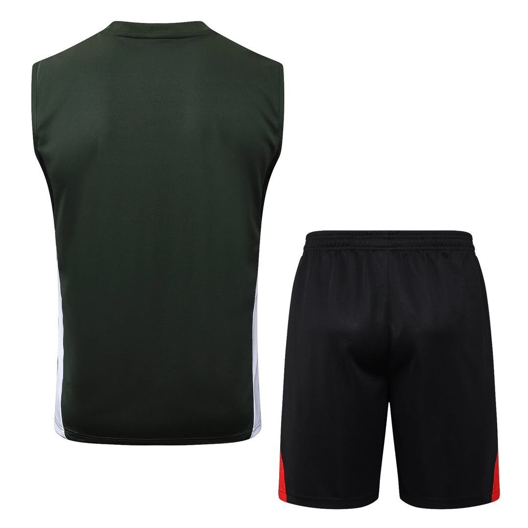 Kit Regata Bayern de Munique 25/26 - Verde Militar/Preto/Vermelho