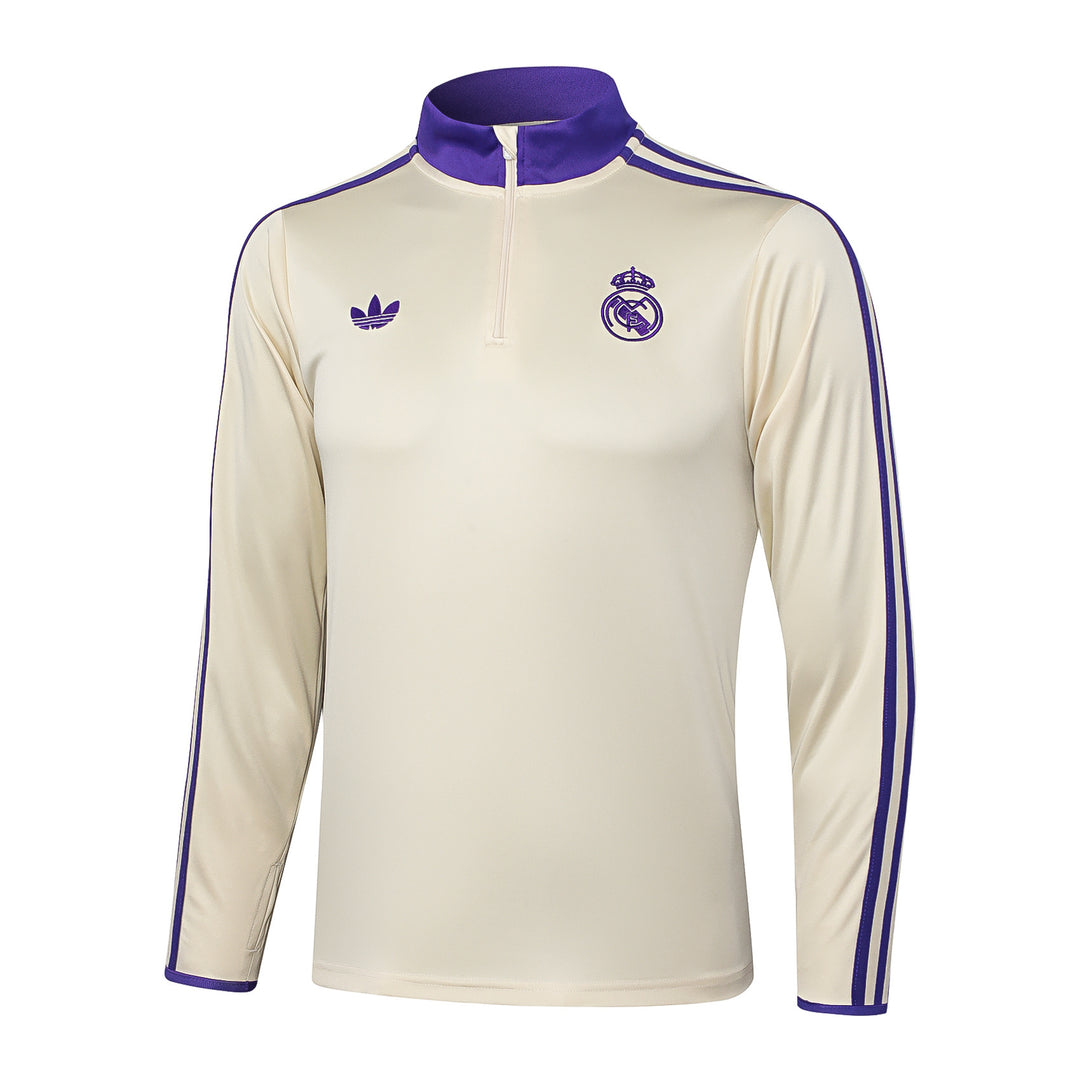 Blusão Real Madrid 2025/26 - Off-White/Lilás