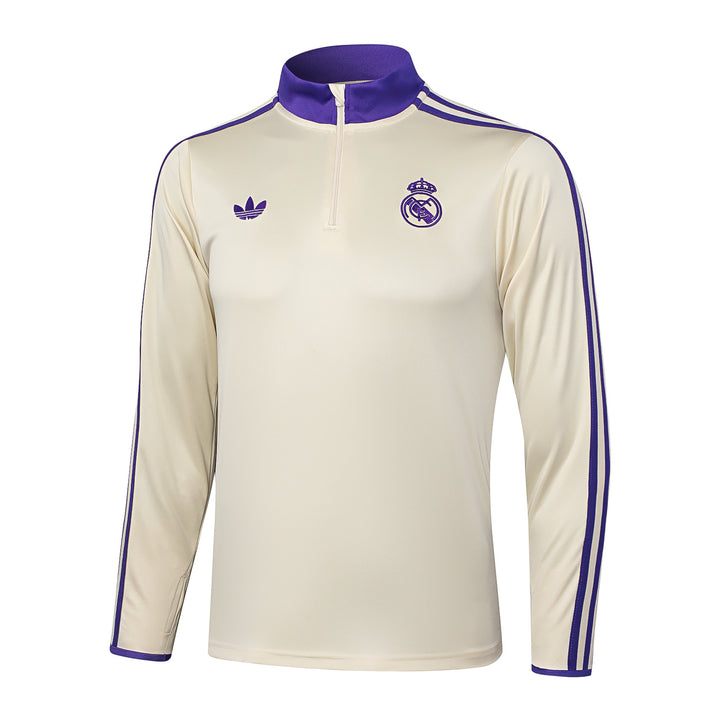 Blusão Real Madrid 2025/26 - Off-White/Lilás