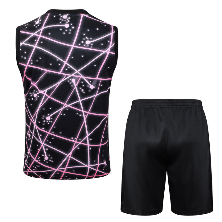 Kit Regata PSG 25/26 - Preto/Rosa Neon