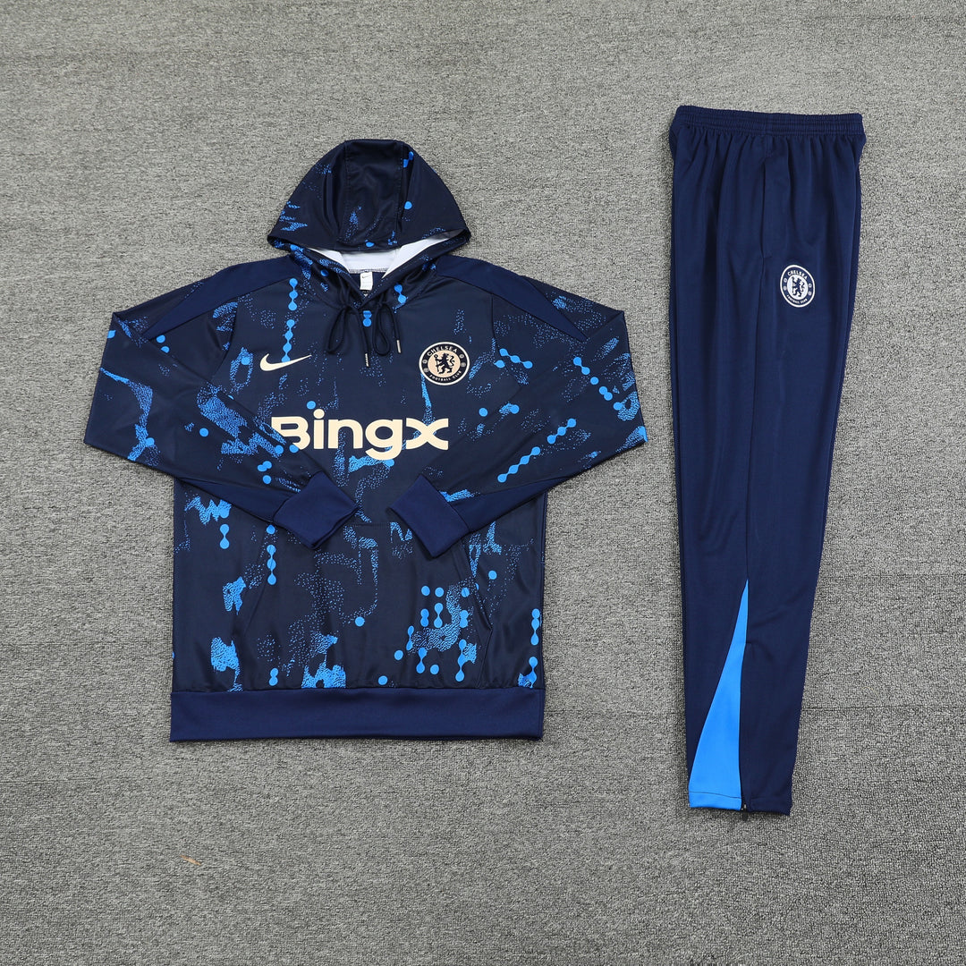 Conjunto Chelsea 2024/25 Azul - Capuz