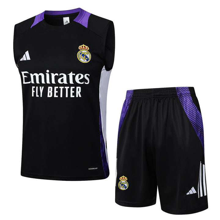 Kit Regata Real Madrid 24/25 - Preto/Roxo
