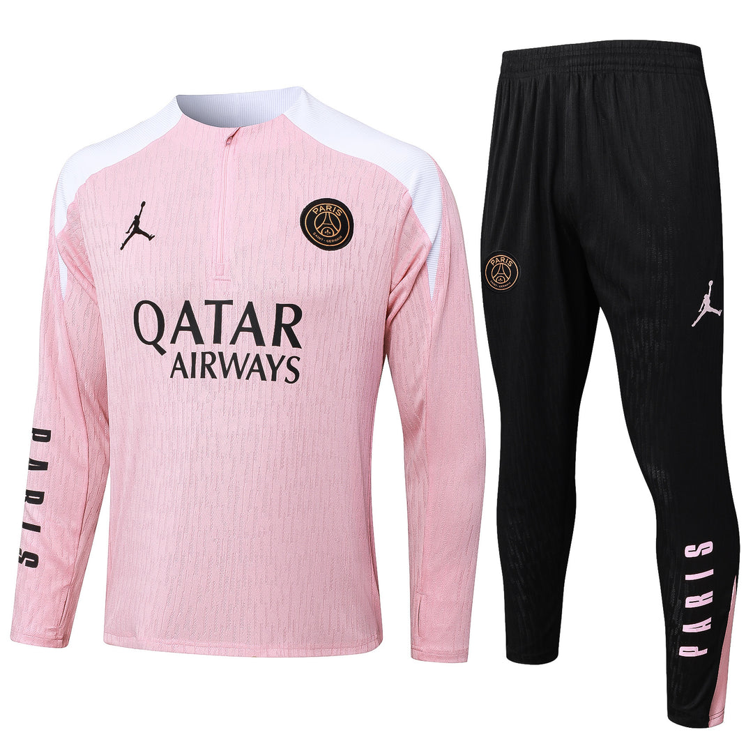 Conjunto Treino PSG 24/25 - Rosa Claro/Preto