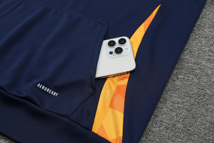 Conjunto Real Madrid 2024/25 Azul Marinho - Capuz